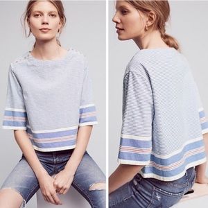 NWT Anthropologie Maeve striped Sullivan top